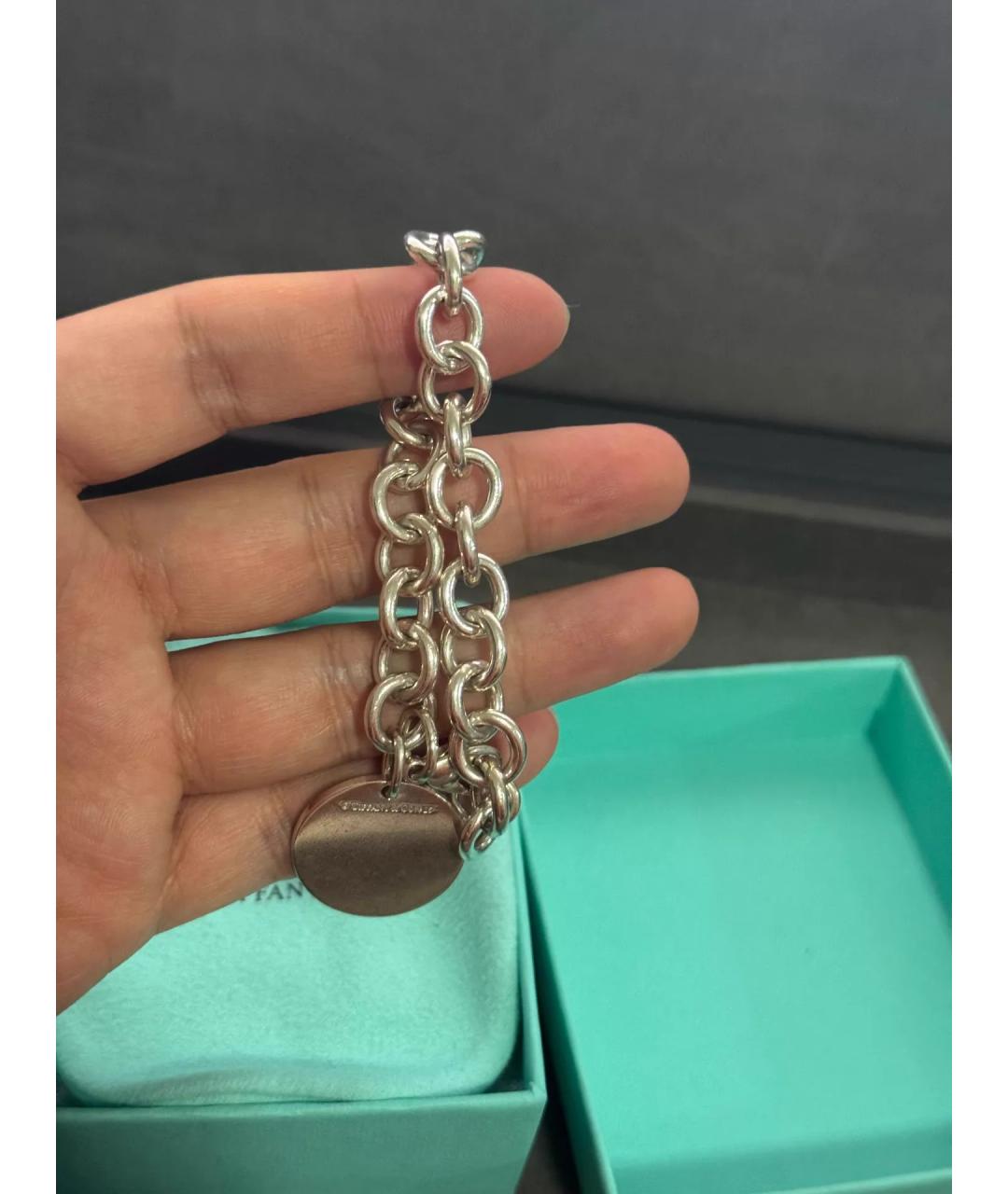 TIFFANY&CO Серебряный серебряный браслет, фото 6