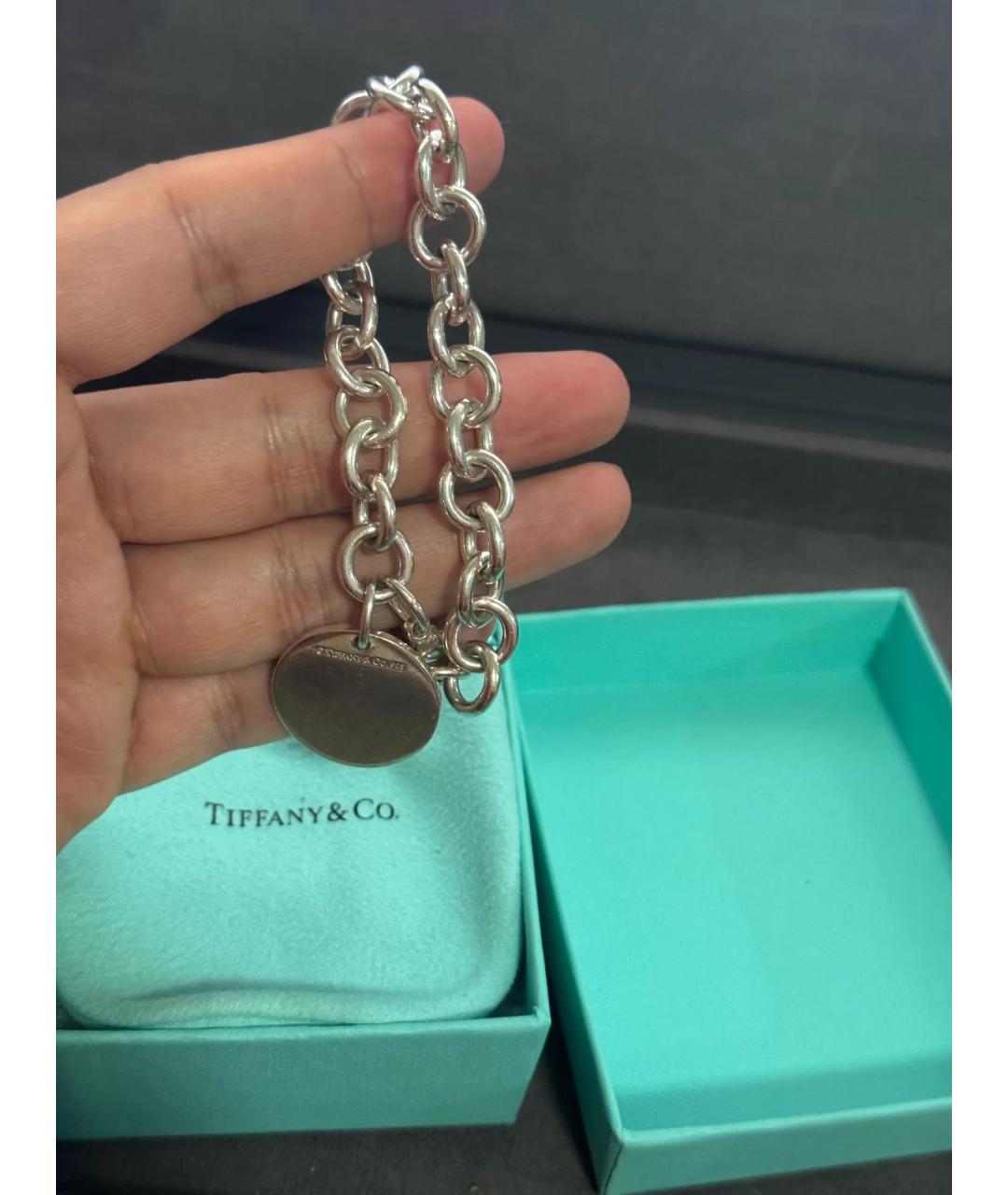 TIFFANY&CO Серебряный серебряный браслет, фото 4