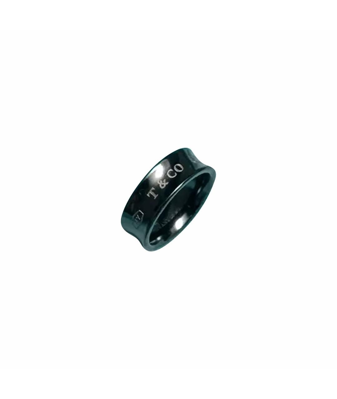 TIFFANY&CO Черное металлическое кольцо, фото 1