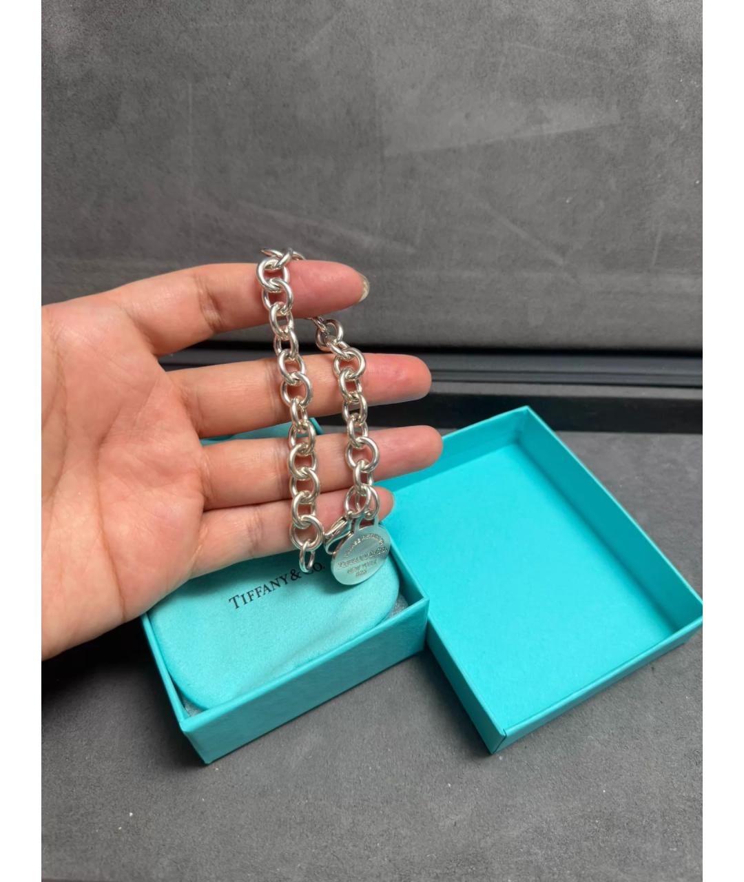 TIFFANY&CO Серебряный серебряный браслет, фото 4