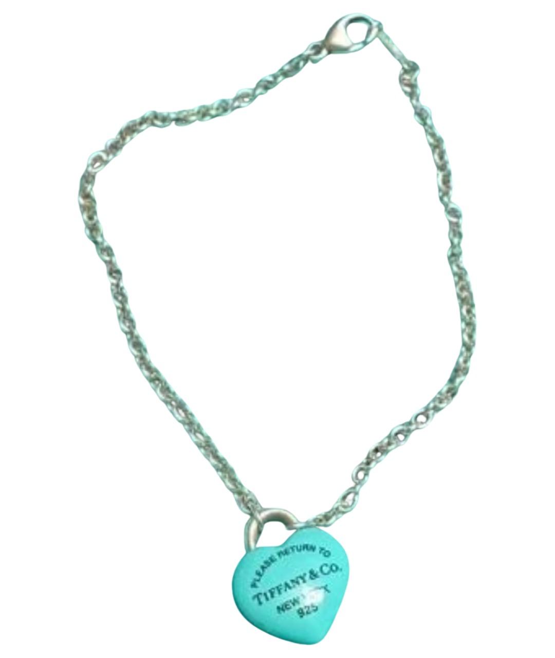 TIFFANY&CO Бирюзовый серебряный браслет, фото 1