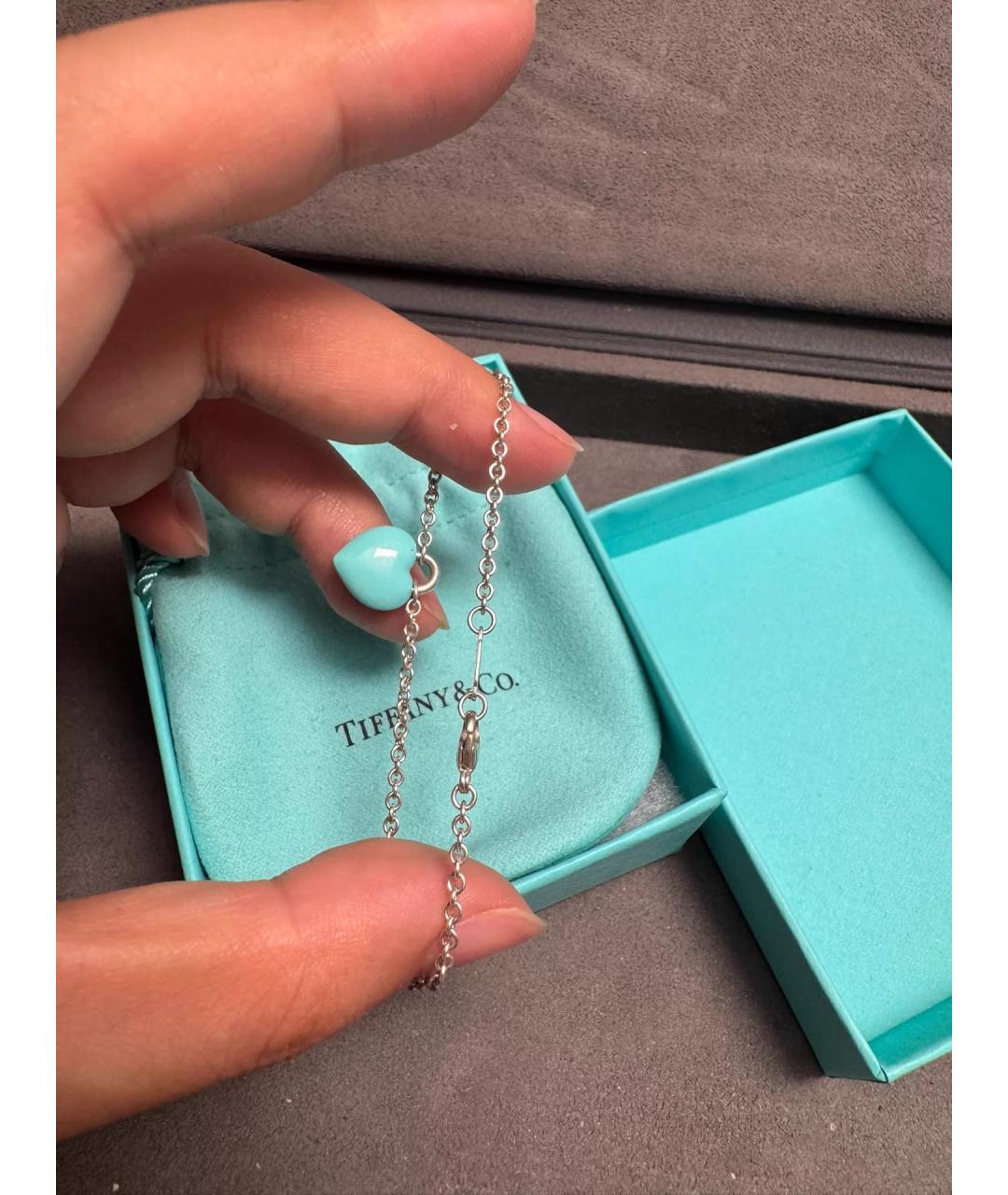 TIFFANY&CO Бирюзовый серебряный браслет, фото 2
