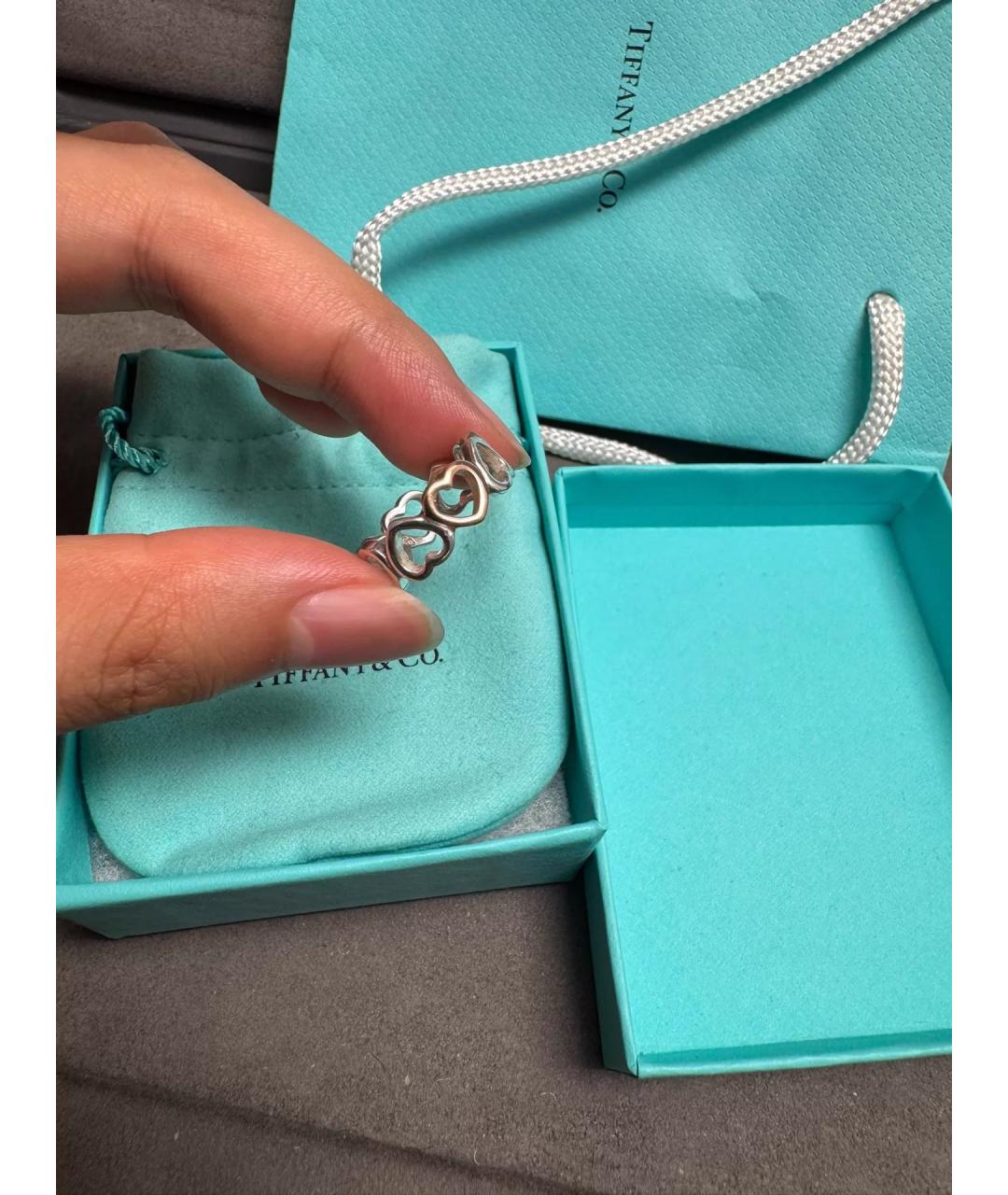 TIFFANY&CO Серебряное серебряное кольцо, фото 7