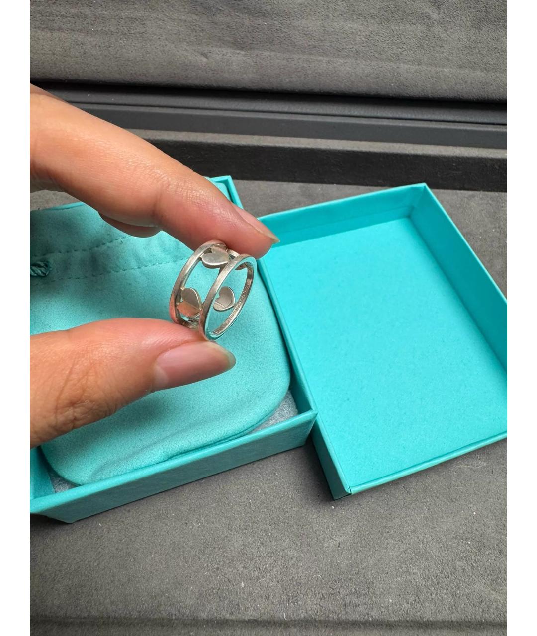 TIFFANY&CO Серебряное серебряное кольцо, фото 3