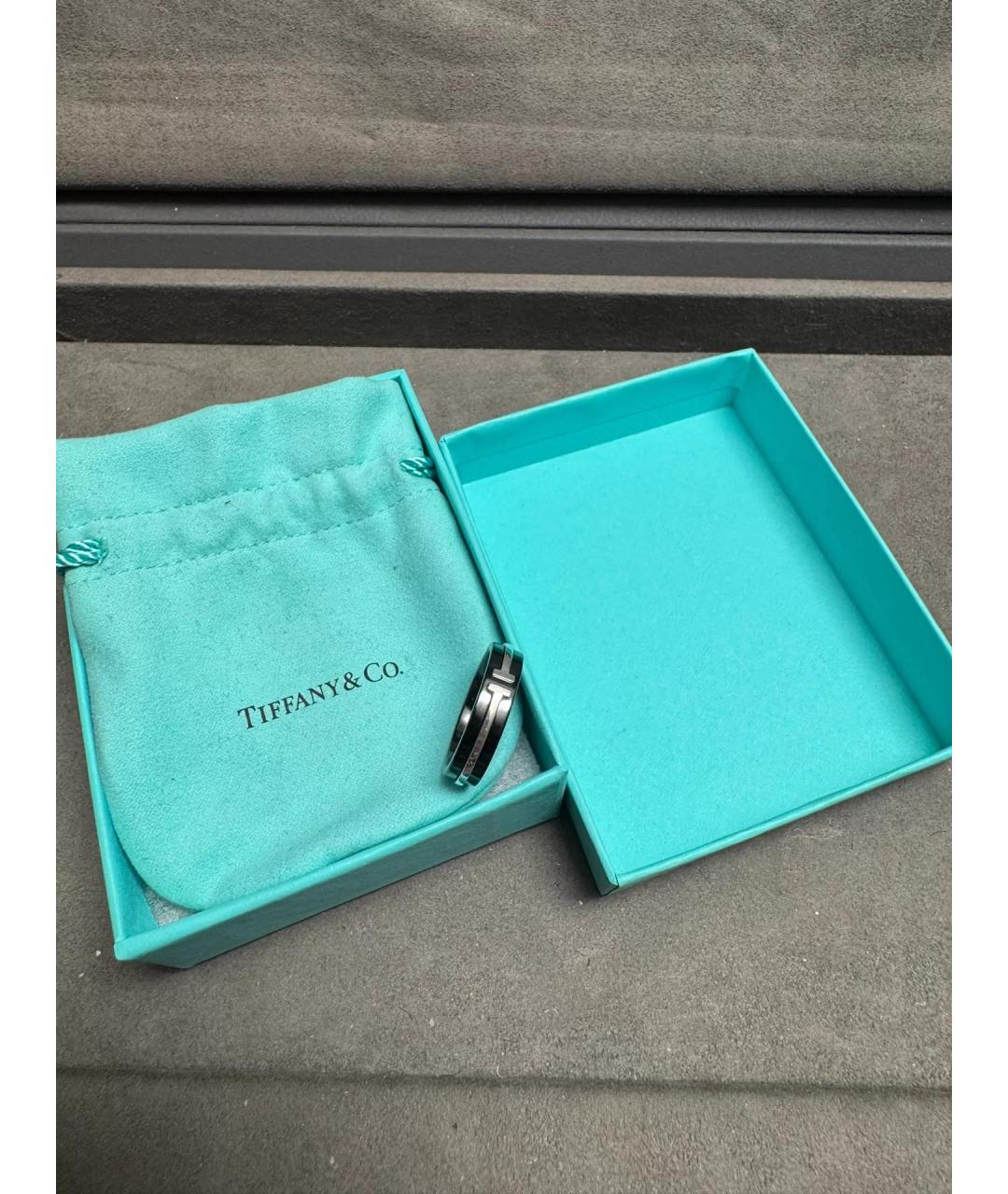 TIFFANY&CO Черное серебряное кольцо, фото 9