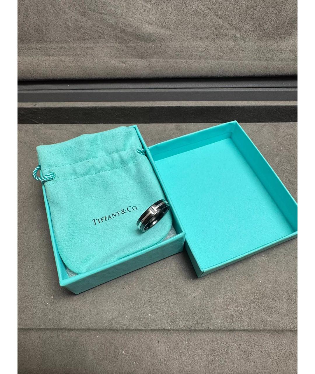 TIFFANY&CO Черное серебряное кольцо, фото 9