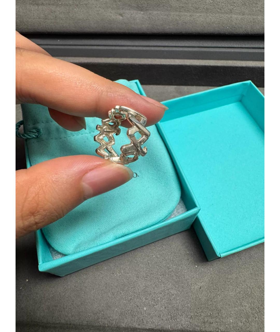 TIFFANY&CO Серебряное серебряное кольцо, фото 4