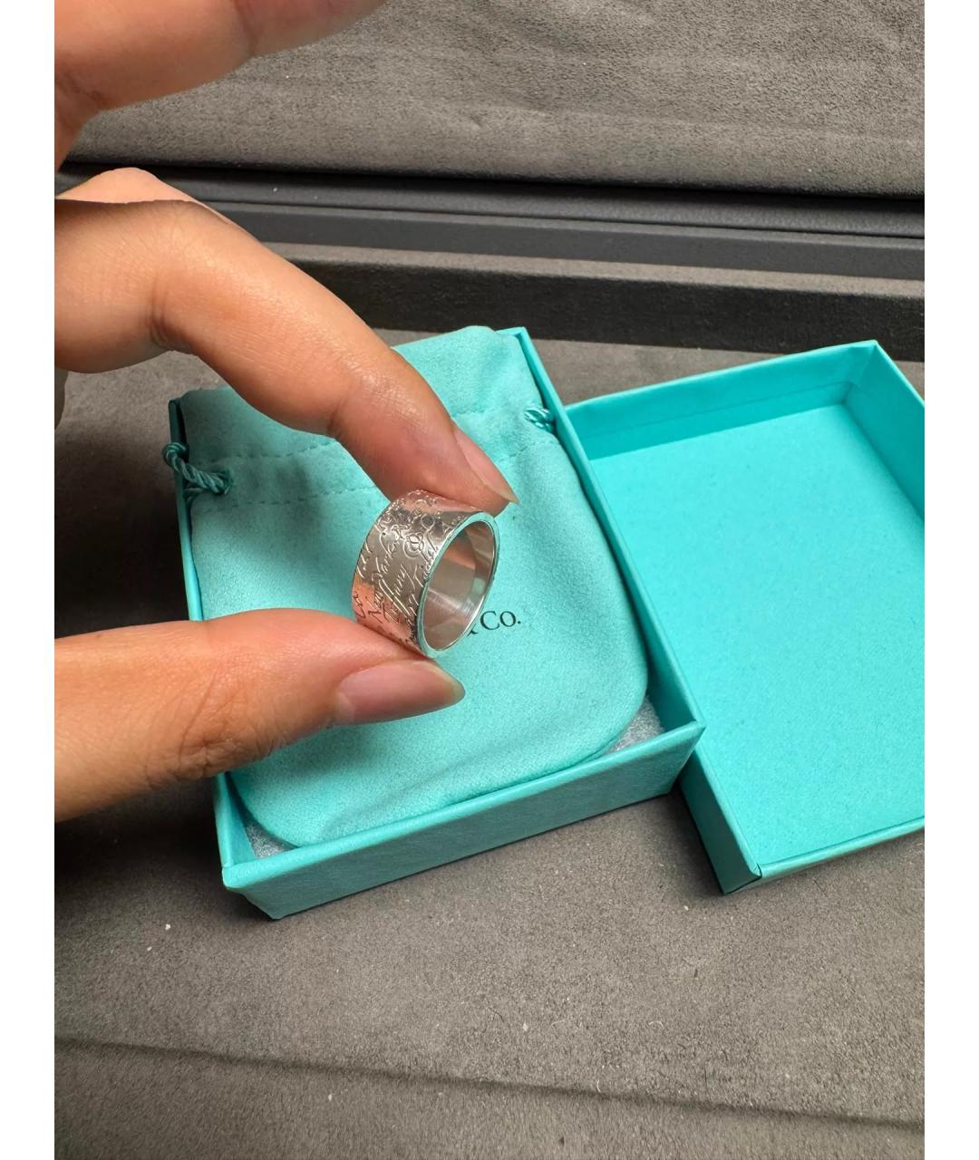 TIFFANY&CO Серебряное серебряное кольцо, фото 3