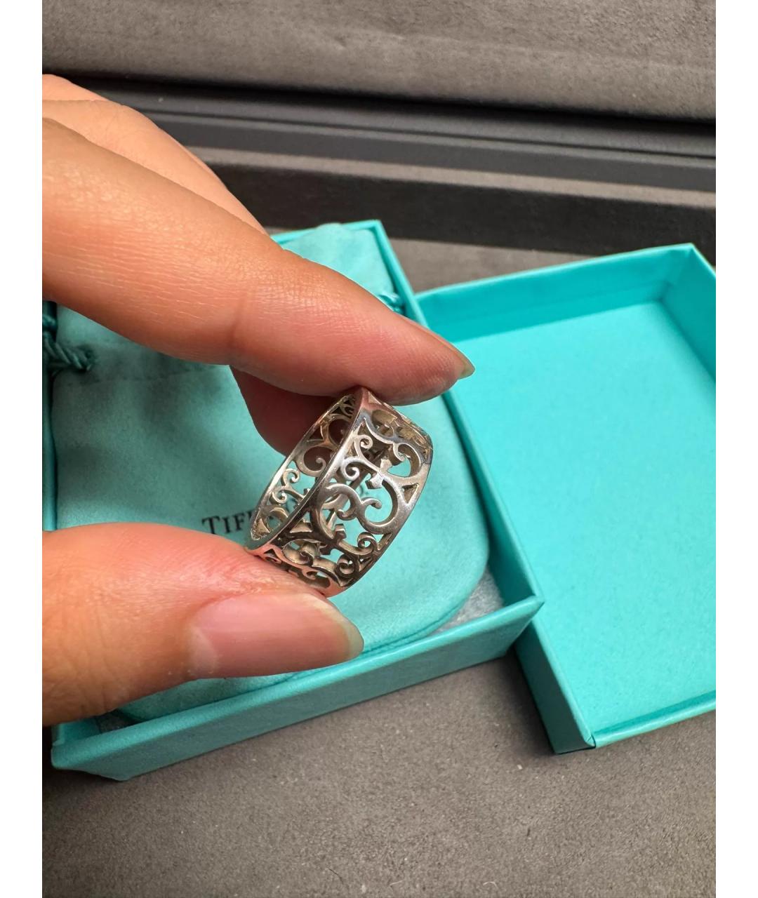 TIFFANY&CO Серебряное серебряное кольцо, фото 7