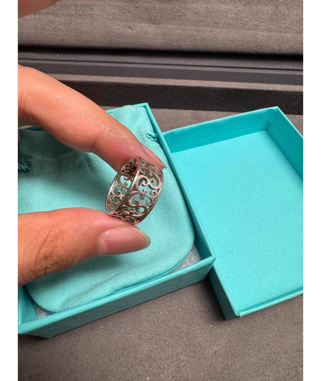 TIFFANY&CO Серебряное серебряное кольцо, фото 6