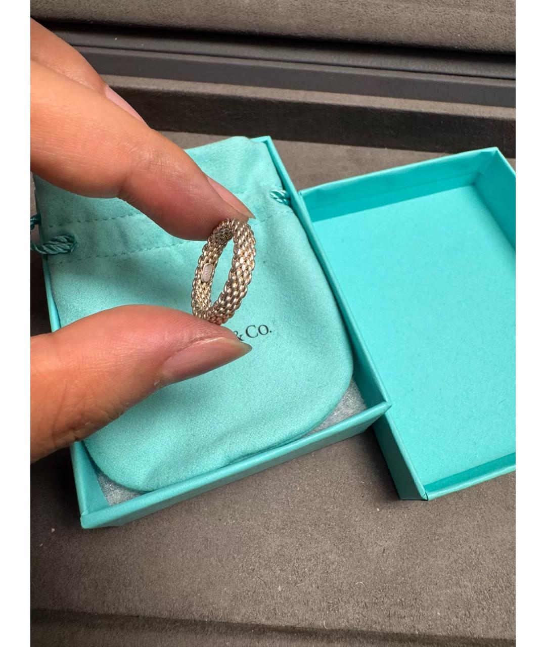 TIFFANY&CO Серебряное серебряное кольцо, фото 3