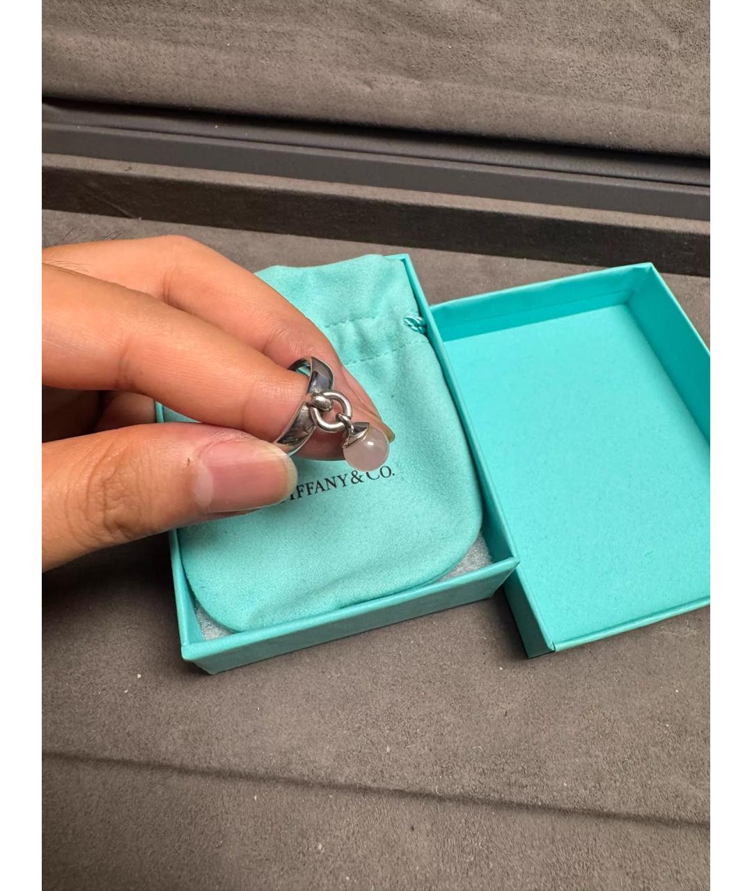 TIFFANY&CO Розовое серебряное кольцо, фото 7