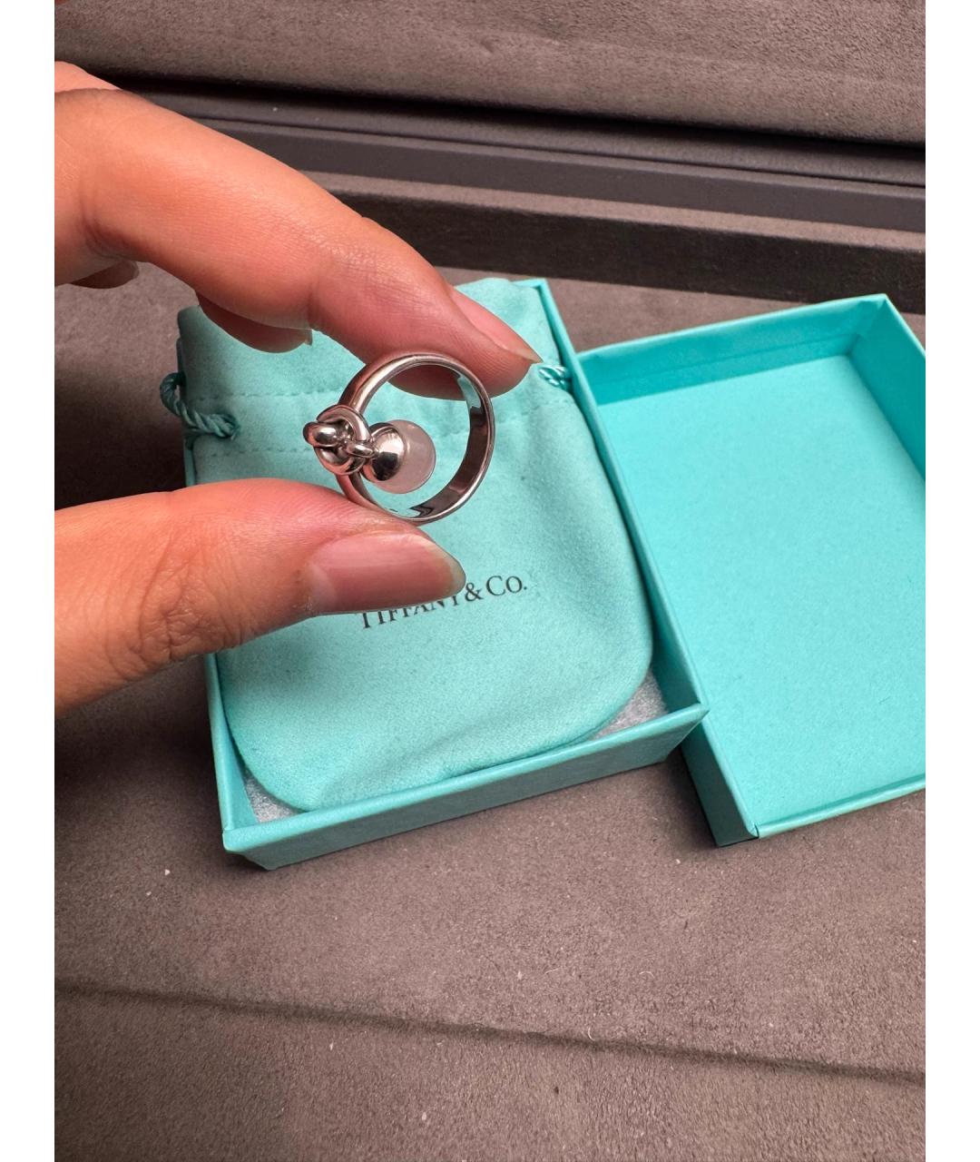 TIFFANY&CO Розовое серебряное кольцо, фото 4