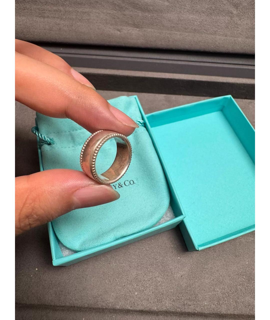 TIFFANY&CO Серебряное серебряное кольцо, фото 5