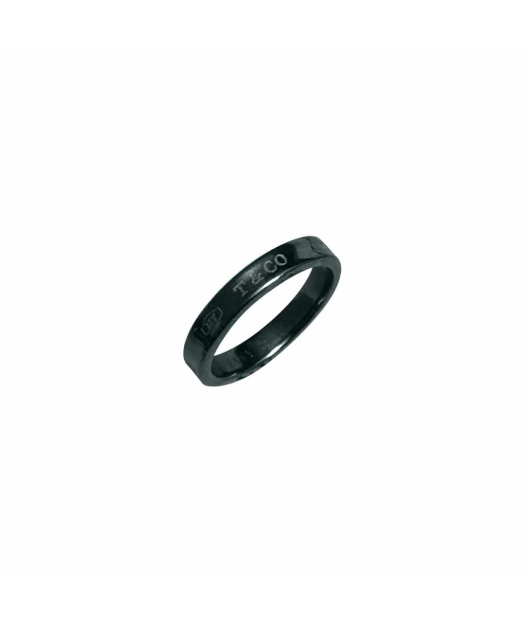 TIFFANY&CO Черное металлическое кольцо, фото 1
