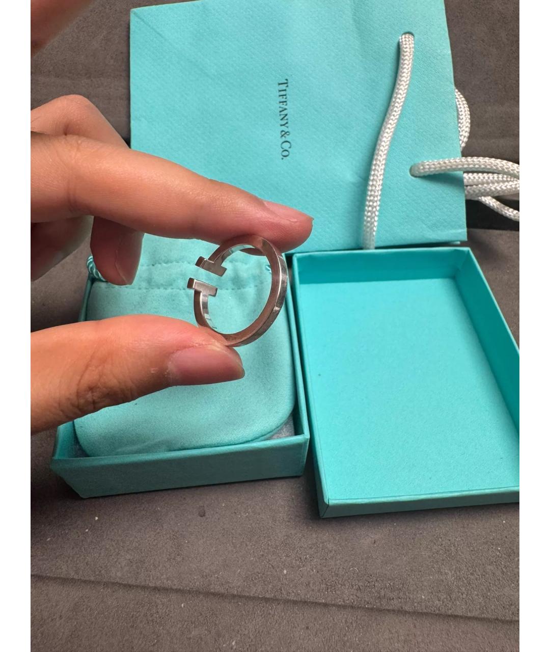 TIFFANY&CO Серебряное серебряное кольцо, фото 4