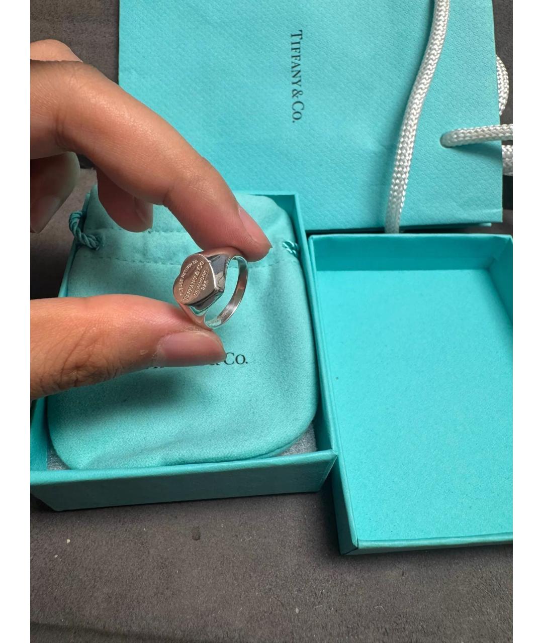 TIFFANY&CO Серебряное серебряное кольцо, фото 3
