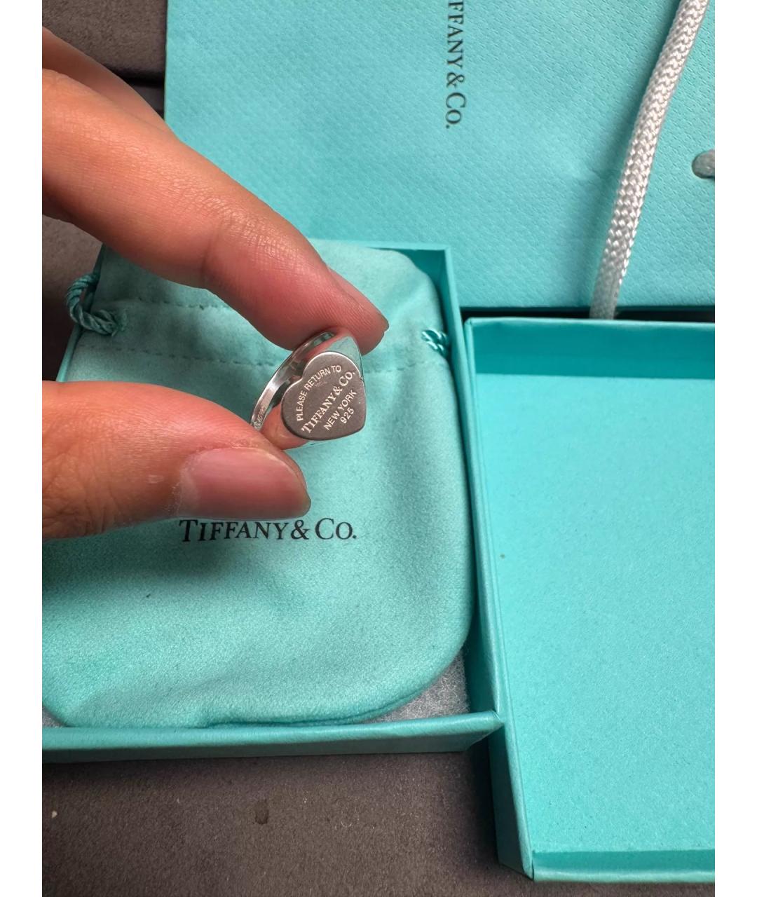 TIFFANY&CO Серебряное серебряное кольцо, фото 7
