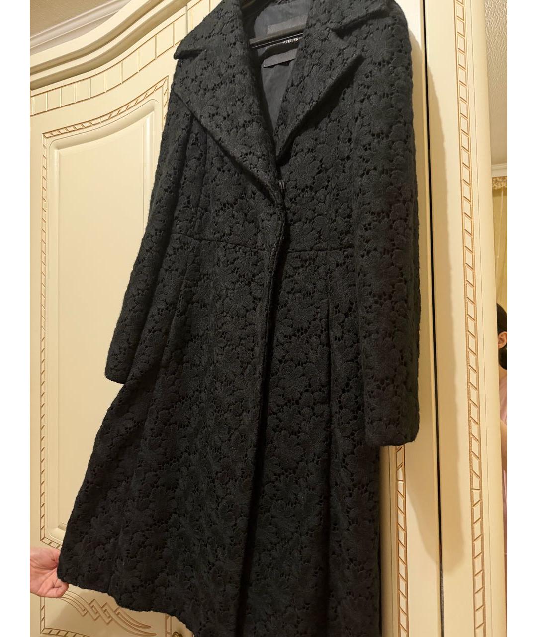 MAX MARA Черное кружевное пальто, фото 3