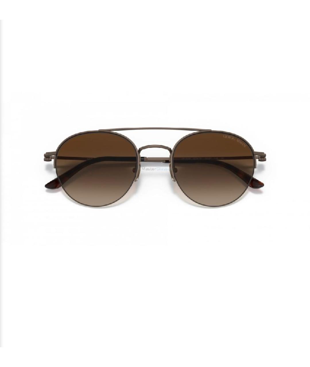 GIORGIO ARMANI Коричневые солнцезащитные очки, фото 4