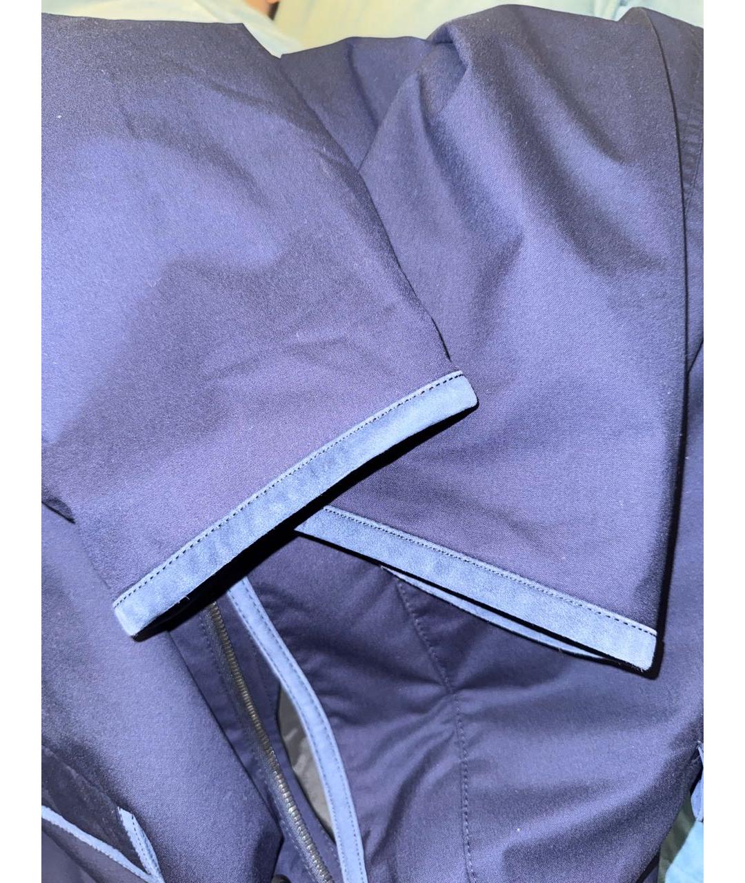 BRIONI Темно-синяя хлопковая куртка, фото 7