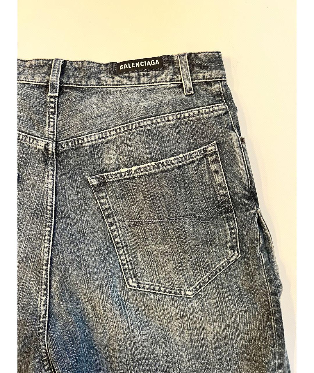 BALENCIAGA Серые хлопковые джинсы, фото 3