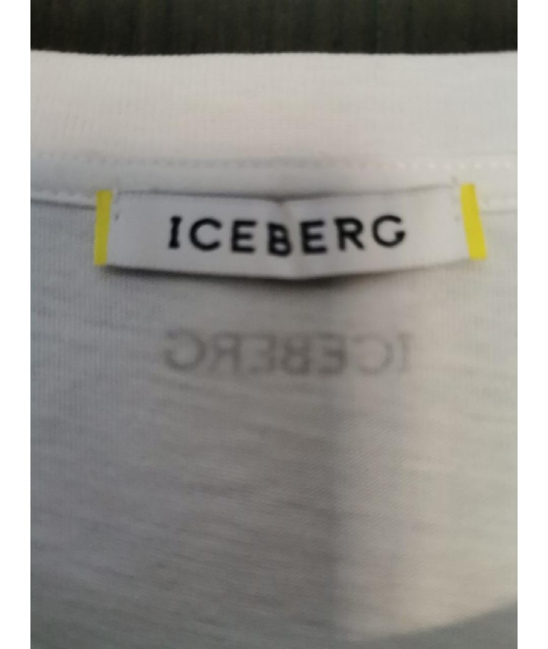 ICEBERG Белая хлопко-эластановая майка, фото 3