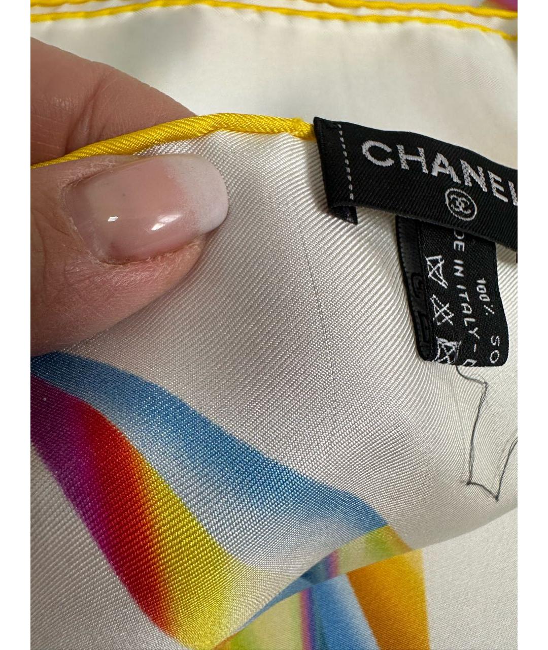 CHANEL Мульти шелковый платок, фото 8