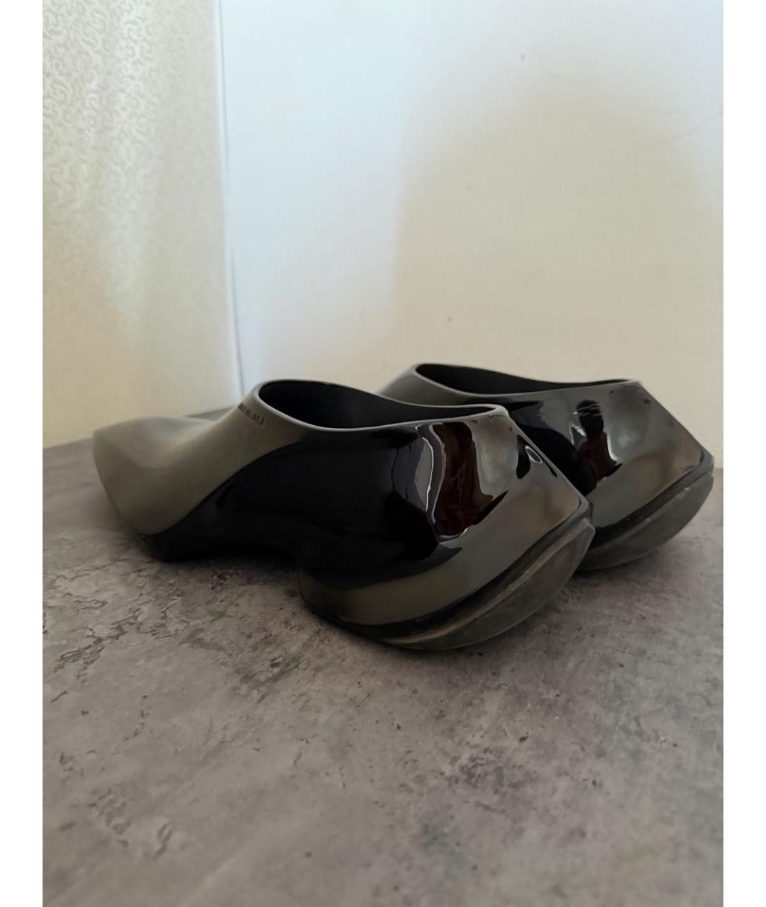 BALENCIAGA Черные низкие кроссовки / кеды, фото 3