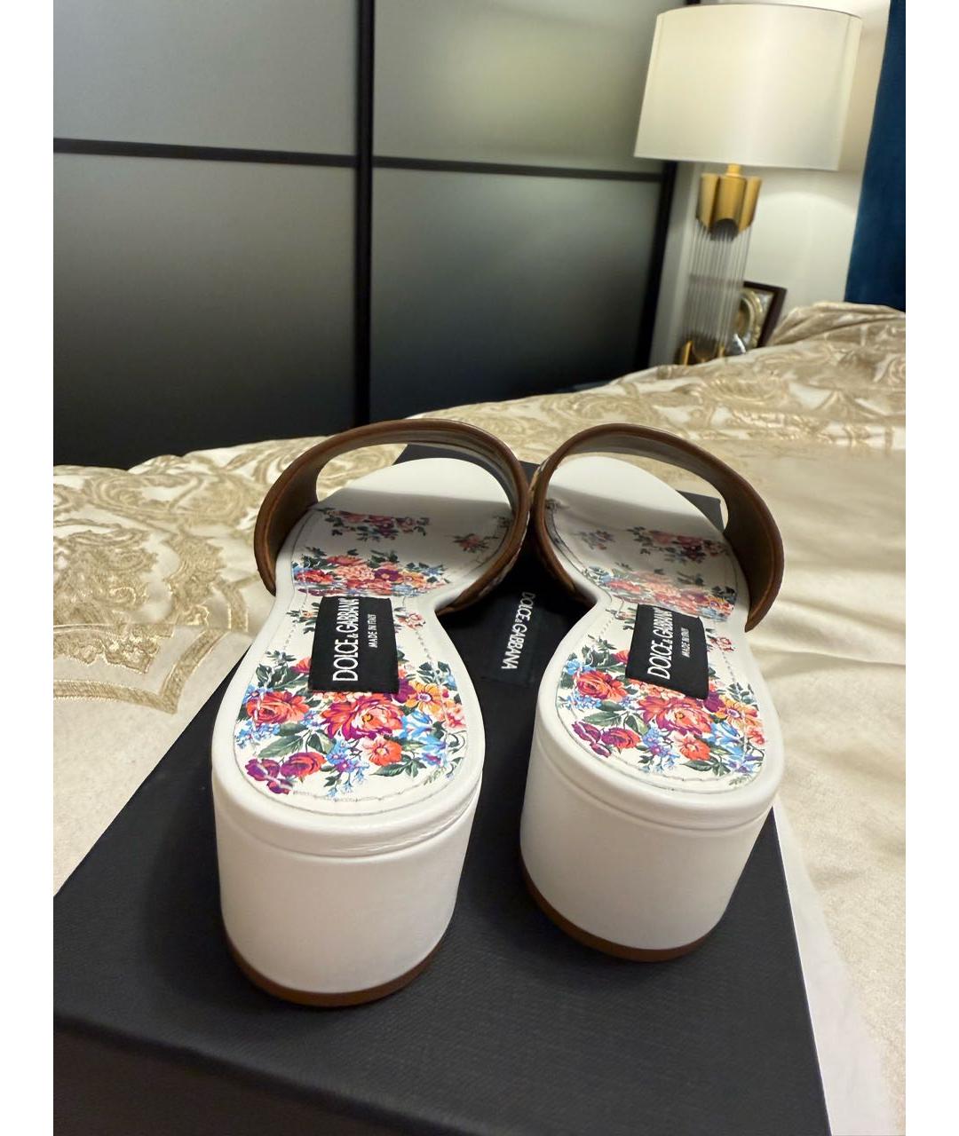 DOLCE&GABBANA Мульти текстильные мюли, фото 4
