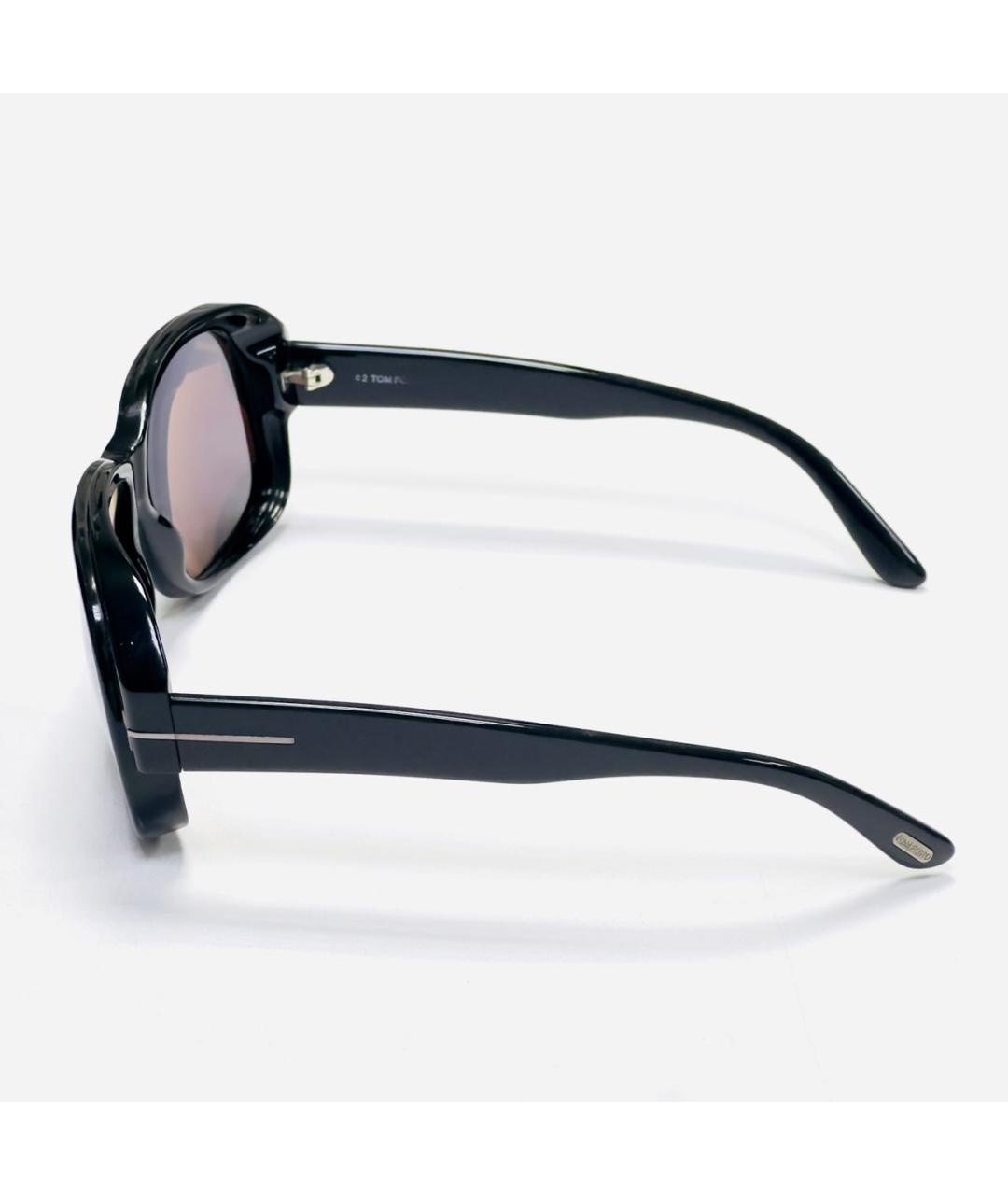 TOM FORD Черные пластиковые солнцезащитные очки, фото 6