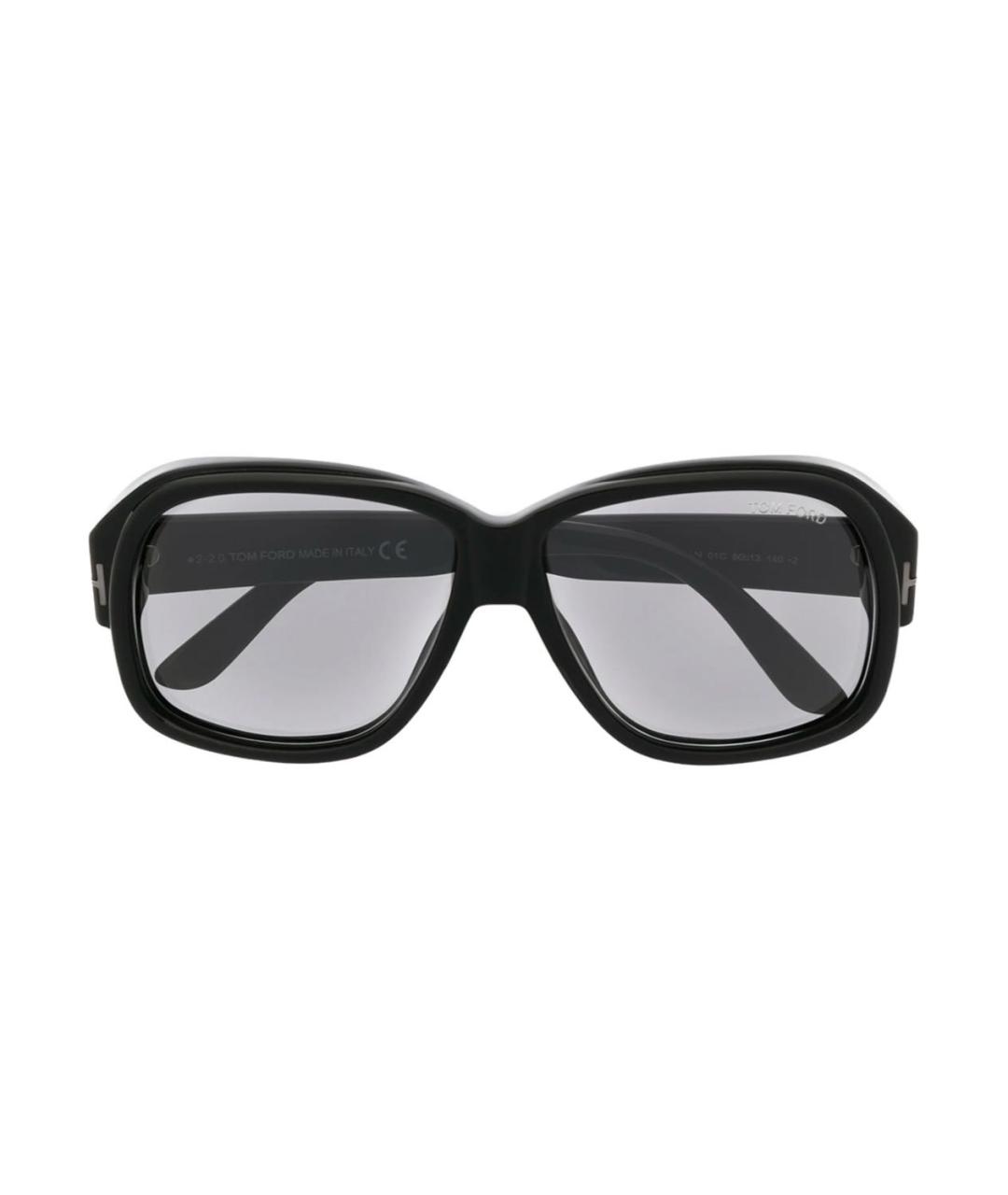 TOM FORD Черные пластиковые солнцезащитные очки, фото 2