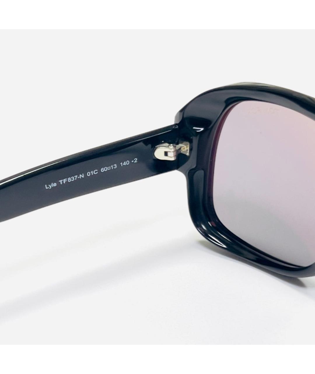 TOM FORD Черные пластиковые солнцезащитные очки, фото 8