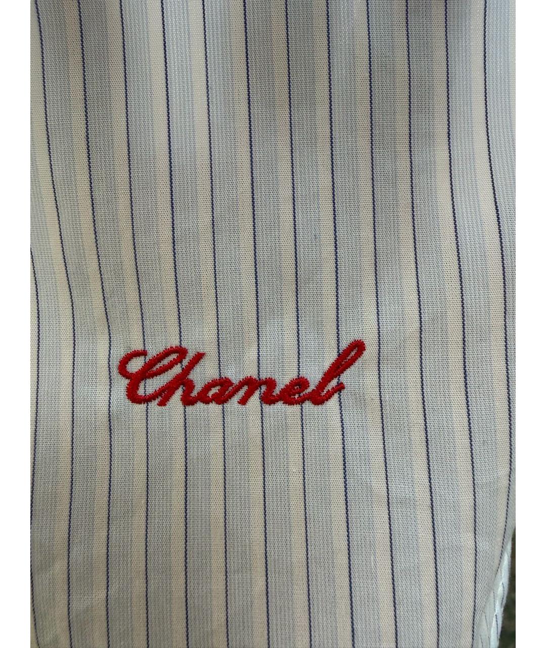 CHANEL Голубая хлопковая рубашка, фото 4