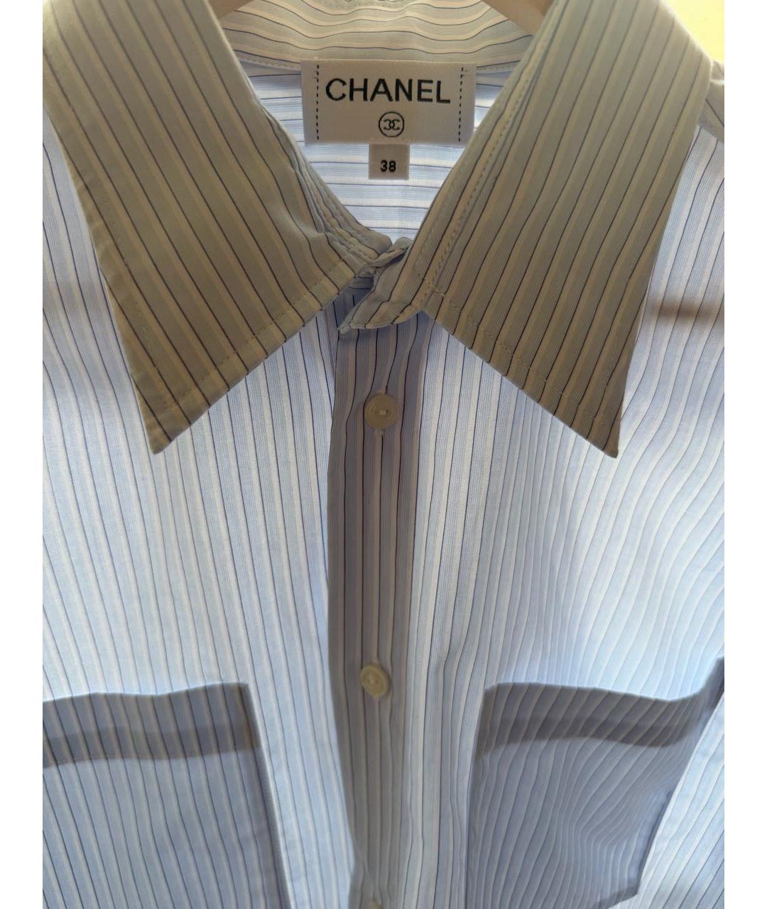 CHANEL Голубая хлопковая рубашка, фото 3