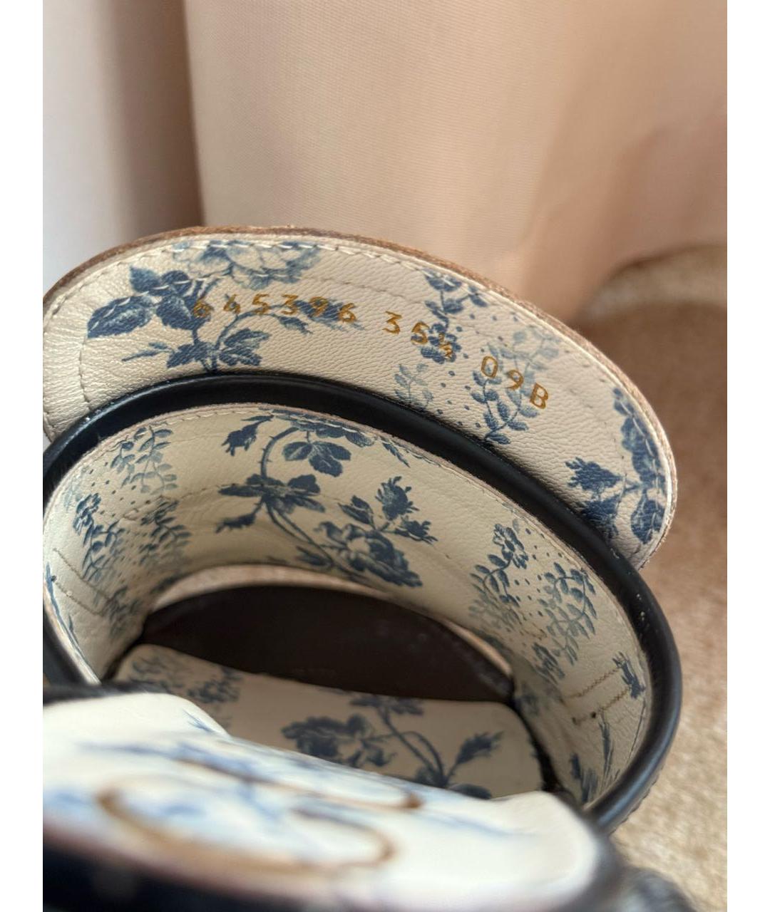 GUCCI Черные кожаные сабо, фото 3