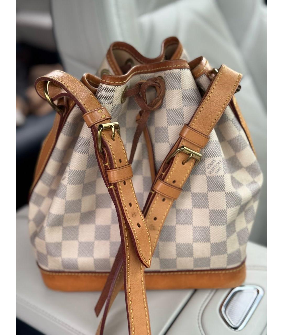 LOUIS VUITTON Бежевая сумка тоут из искусственной кожи, фото 4