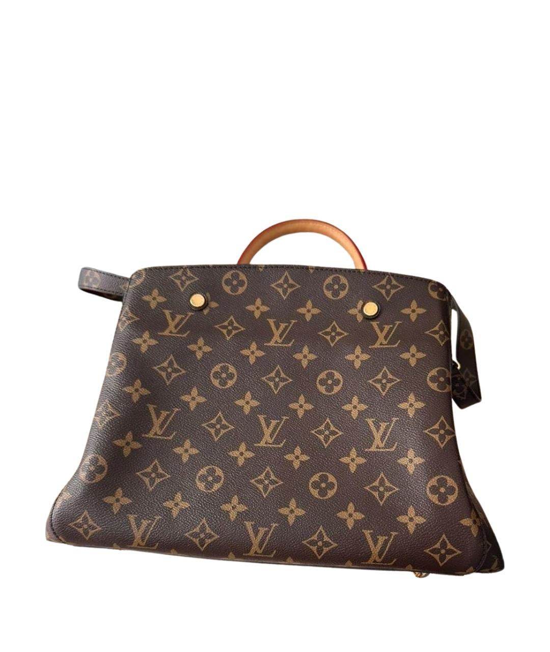 LOUIS VUITTON Коричневая сумка с короткими ручками, фото 7