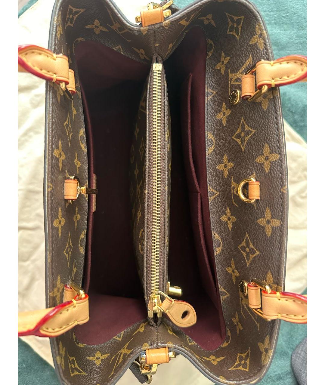 LOUIS VUITTON Коричневая сумка с короткими ручками, фото 6