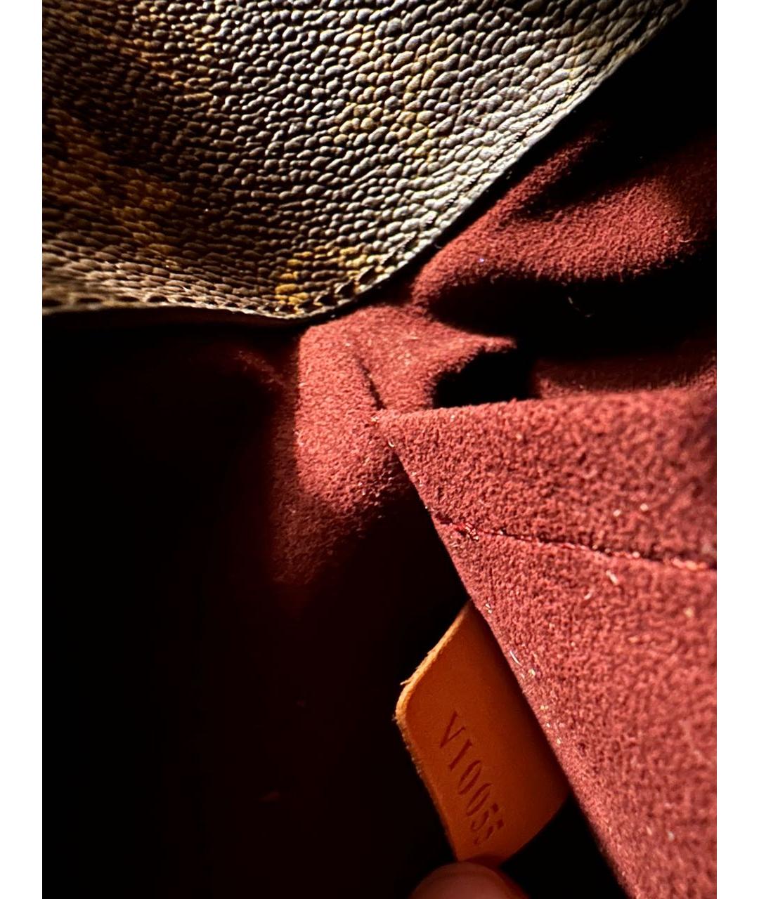 LOUIS VUITTON Коричневая сумка с короткими ручками, фото 1