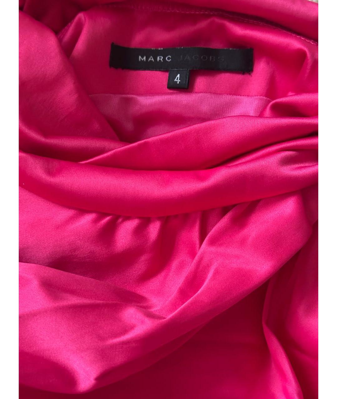 MARC JACOBS Розовое хлопко-эластановое коктейльное платье, фото 2