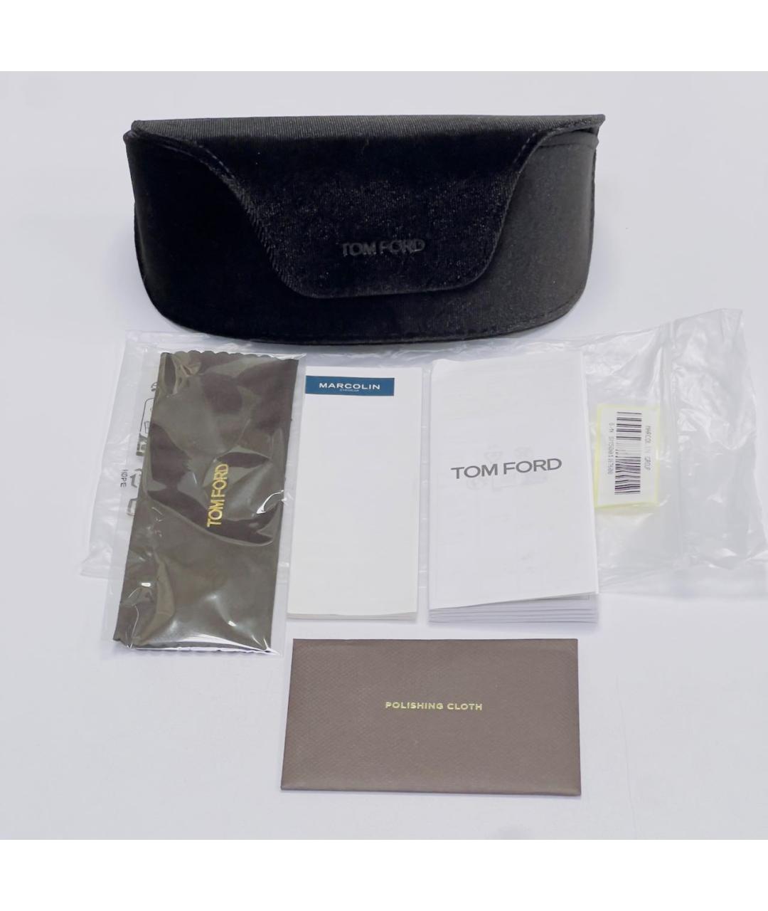 TOM FORD Зеленые пластиковые солнцезащитные очки, фото 4