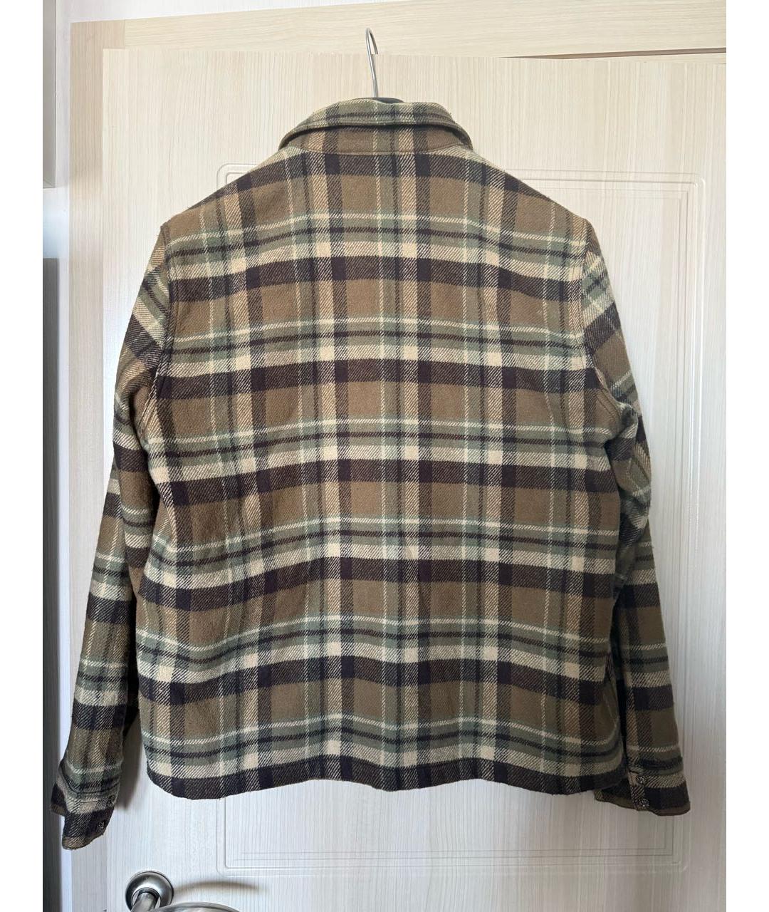 CHROME HEARTS Коричневая шерстяная кэжуал рубашка, фото 3