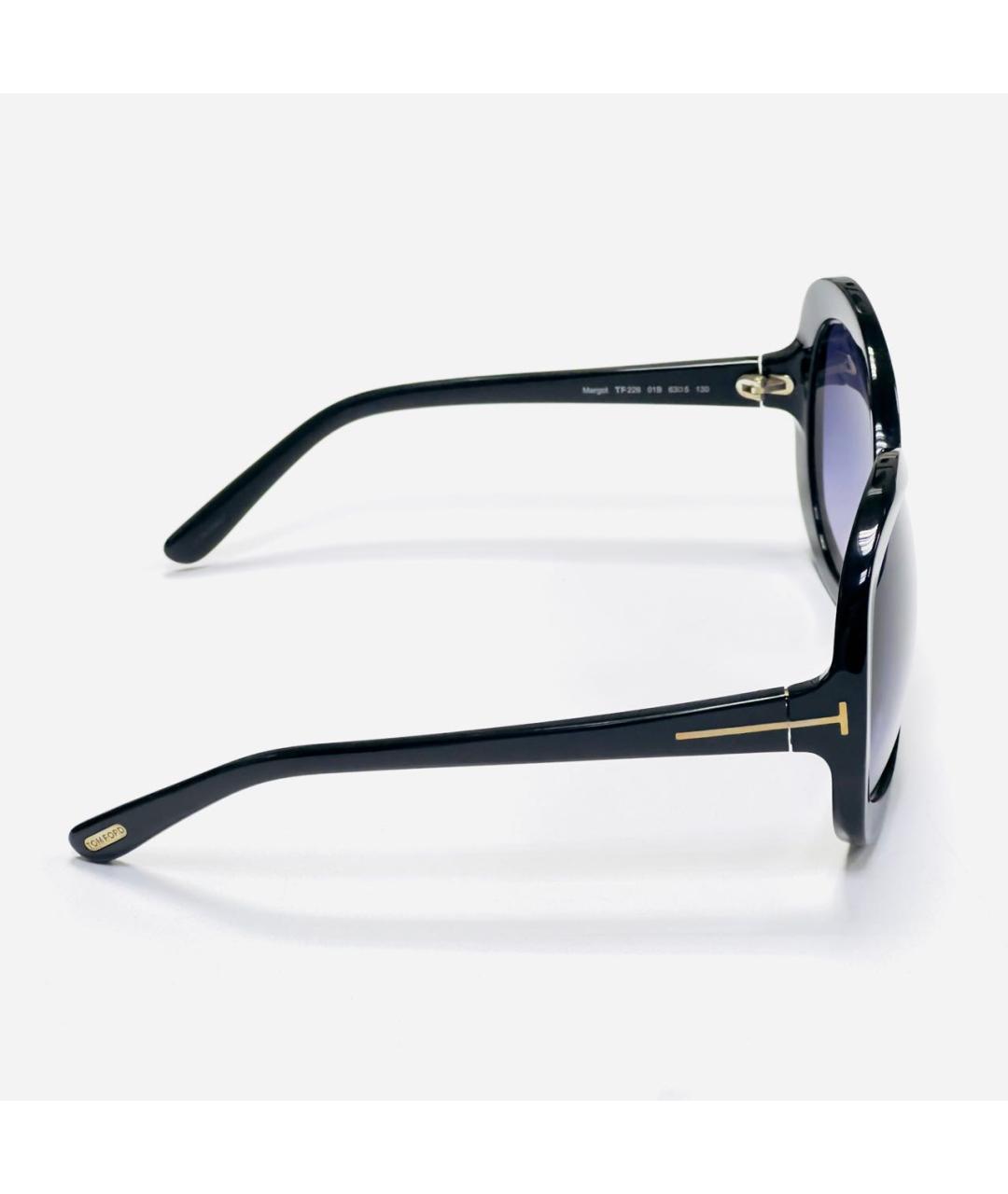 TOM FORD Черные пластиковые солнцезащитные очки, фото 5
