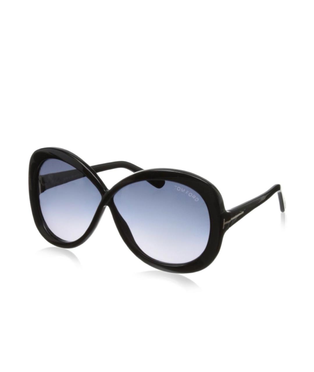 TOM FORD Черные пластиковые солнцезащитные очки, фото 1