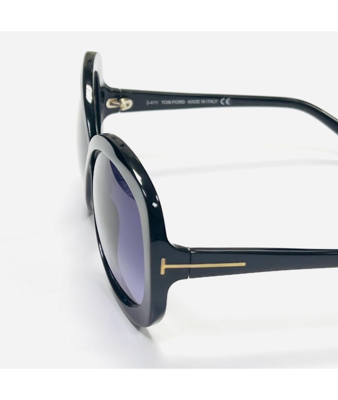 TOM FORD Черные пластиковые солнцезащитные очки, фото 3