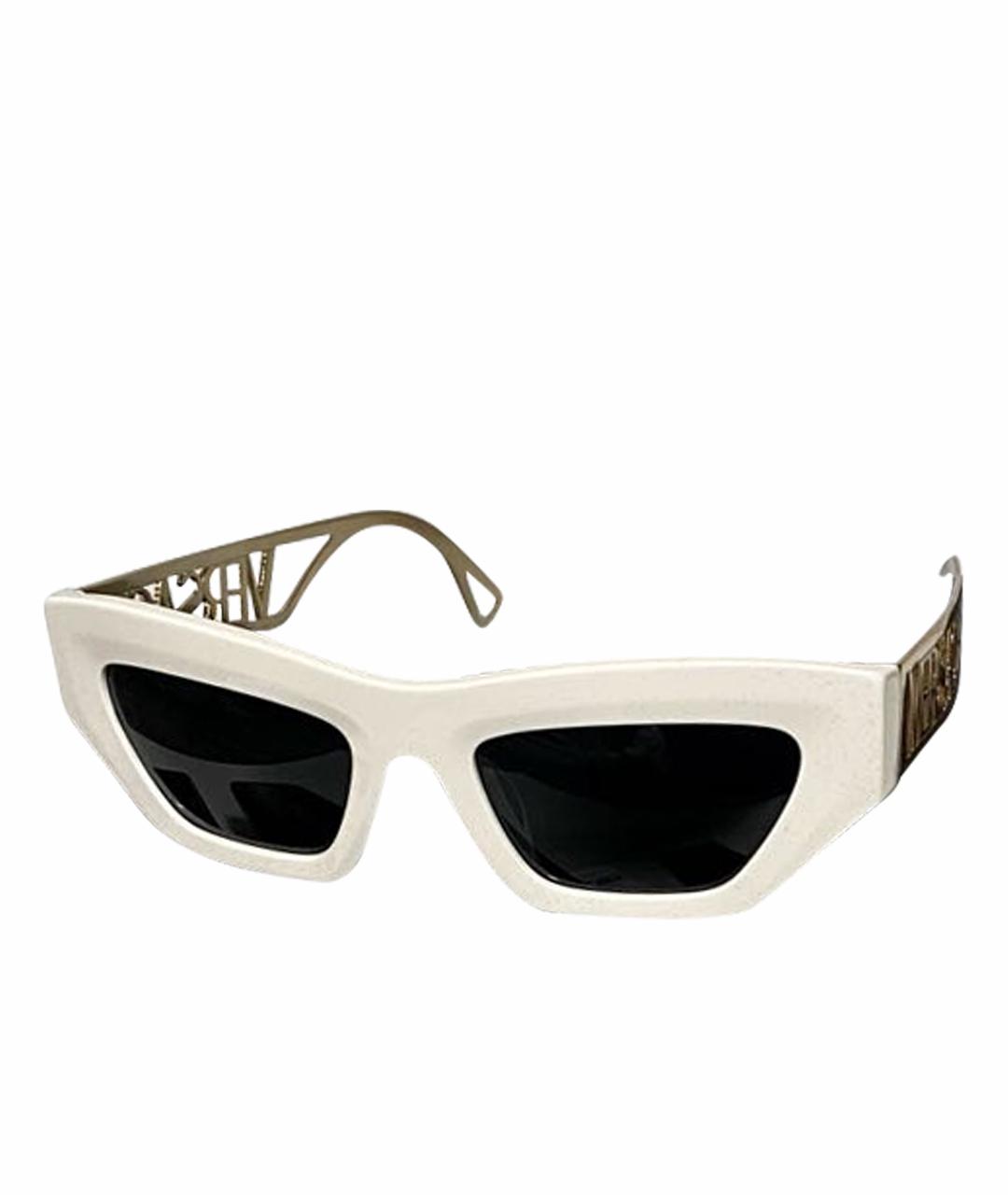VERSACE Белые пластиковые солнцезащитные очки, фото 1