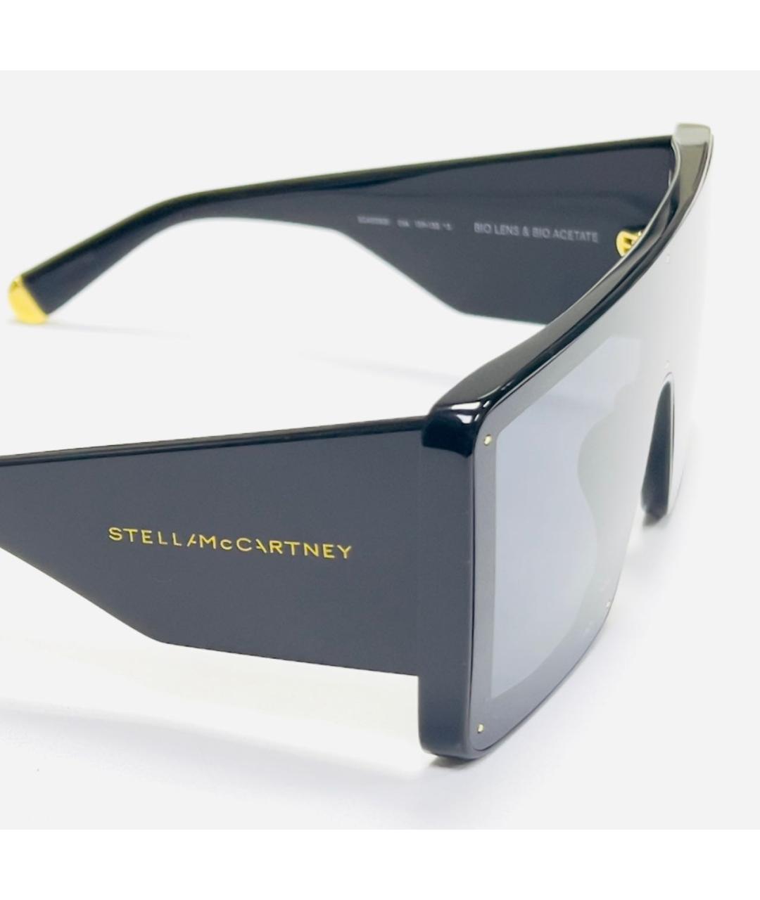 STELLA MCCARTNEY Черные металлические солнцезащитные очки, фото 3
