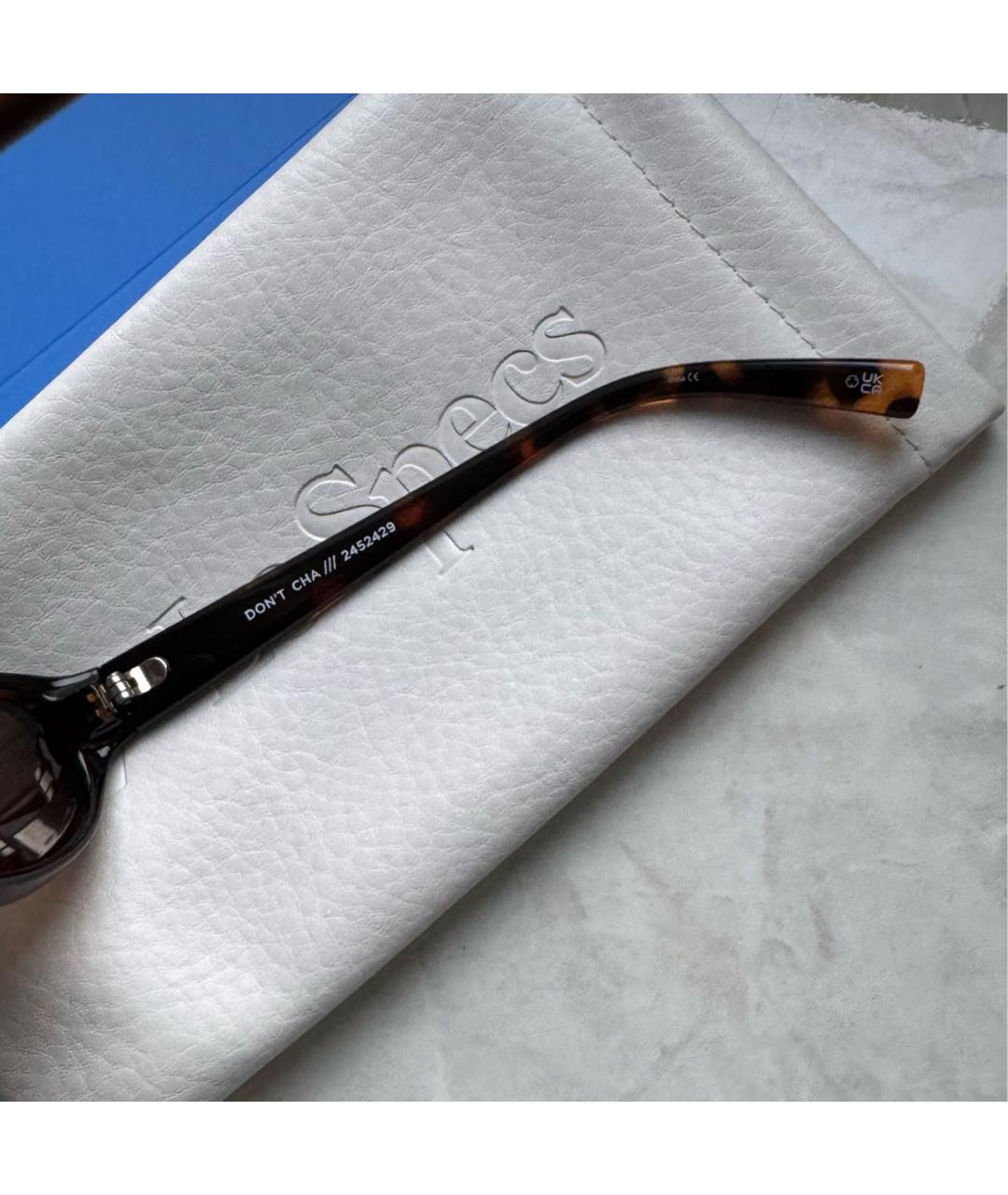 LE SPECS Розовые пластиковые солнцезащитные очки, фото 4