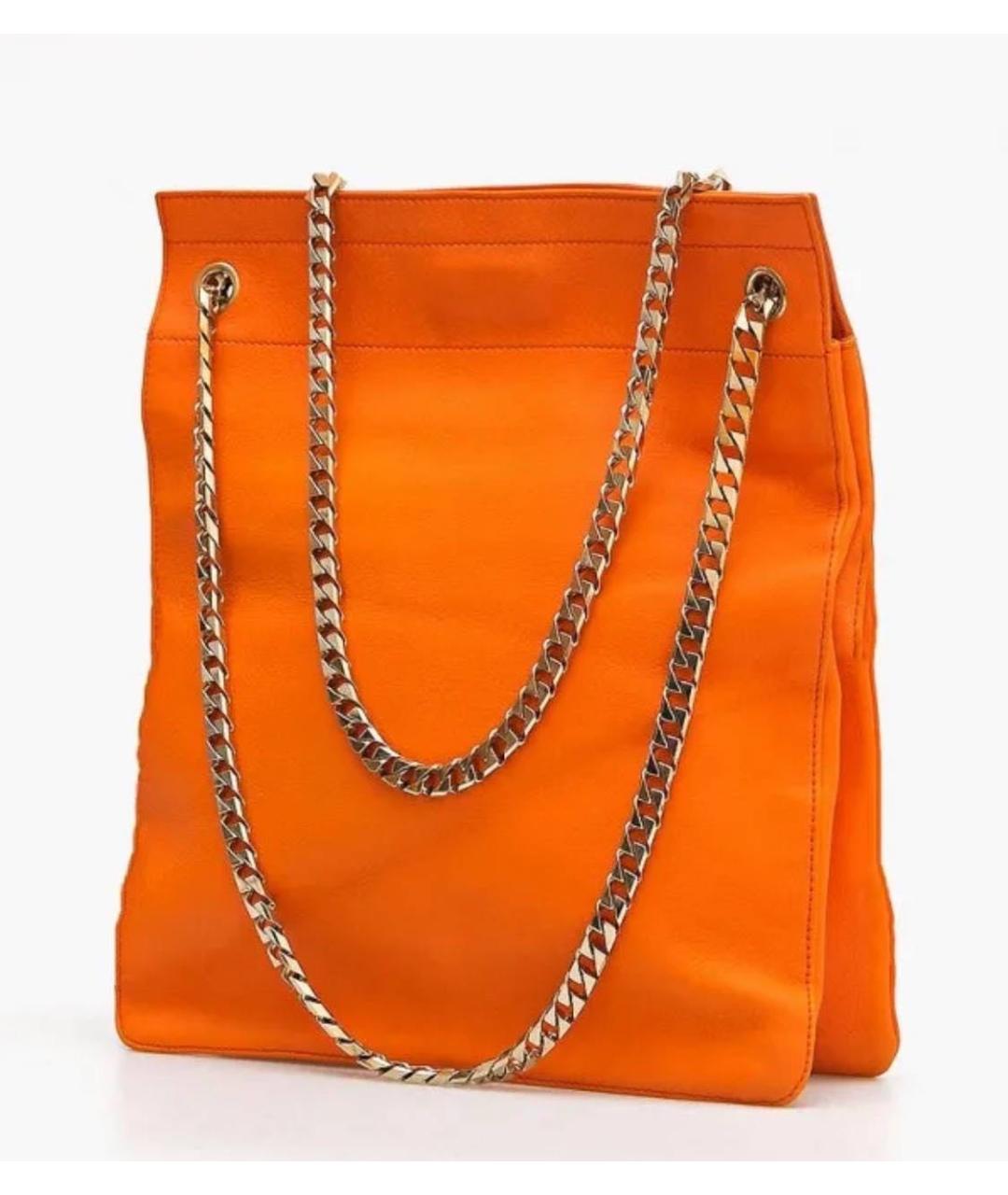 GIVENCHY Оранжевая кожаная сумка через плечо, фото 3